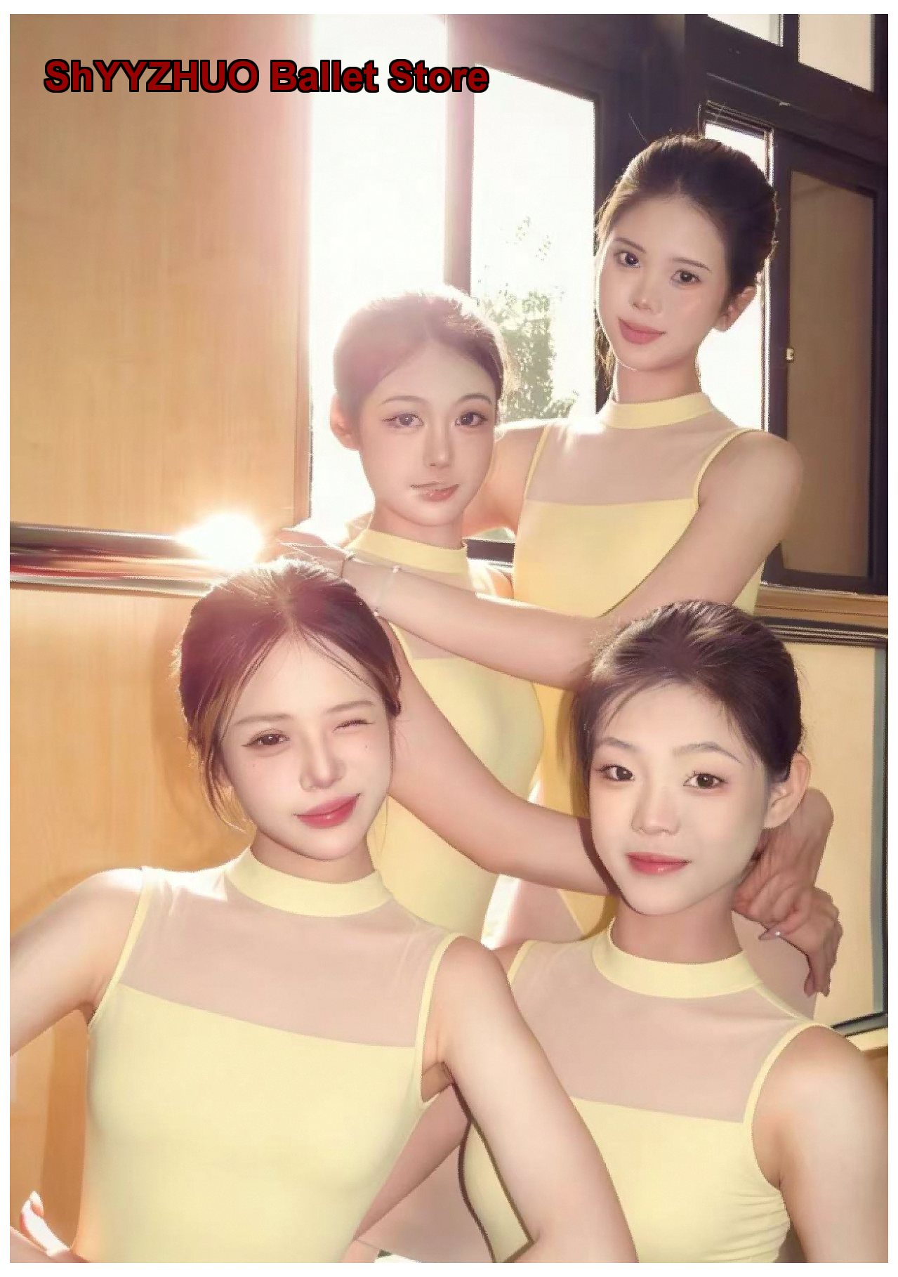 Pilates Yoga Aerial - 스탠드 칼라가 있는 댄스 바디수트 여성용