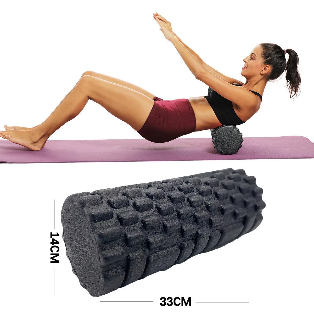 Pilates Yoga Body - 30/33cm 피트니스 폼 롤러 요가 마사지