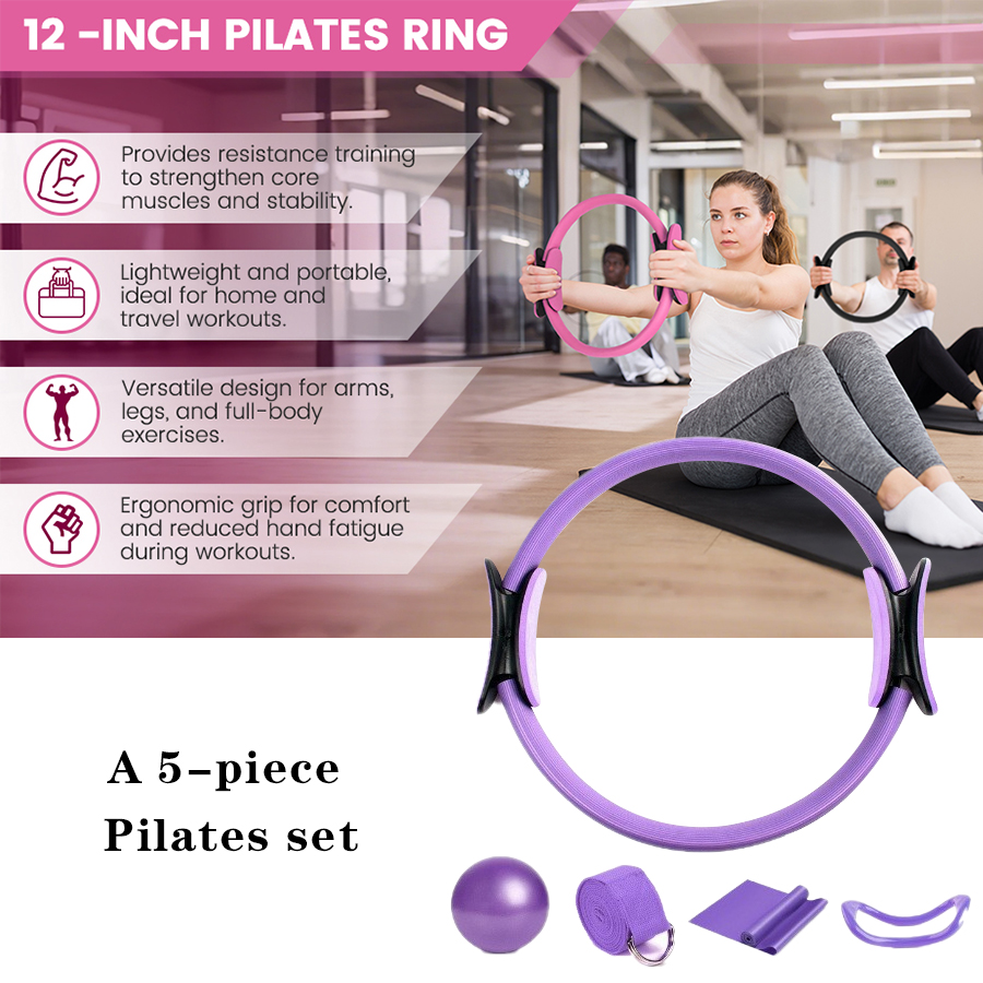 맞춤형 로고 여성용 필라테스 필수품 5종 세트 홈 장비 - Pilates Yoga For Weight Loss 리뷰 및 가격