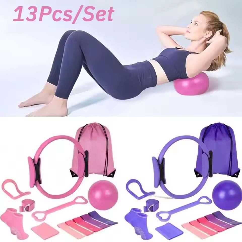 13개/세트 요가 서클 짐 세트 필라테스 볼 세트 바디 - Pilates Yoga For Weight Loss 리뷰 및 가격
