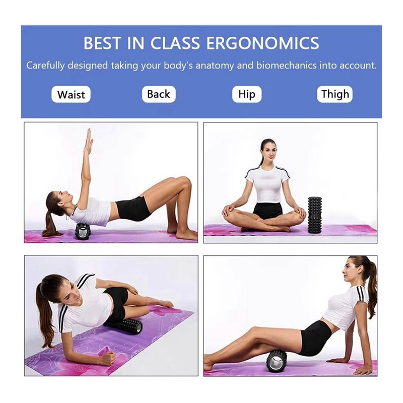 5 in 1 요가 폼 롤러 근육 마사지 세트, 피트니스 - Pilates Yoga Body 리뷰 및 가격