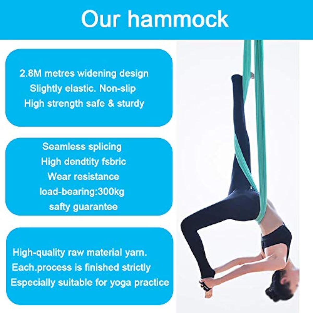 에어리얼 요가 해먹 5M x 2.8M 그라데이션 퍼플  - Pilates Yoga Aerial 리뷰 및 가격